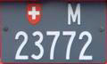 Kontrolní štítek z let 1961-1972 